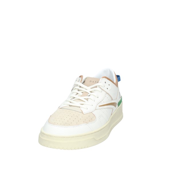 D.A.T.E. Scarpe Uomo Sneakers WHITE BEIGE M401 TO CO HB